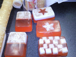 Mosiac and two tone soaps